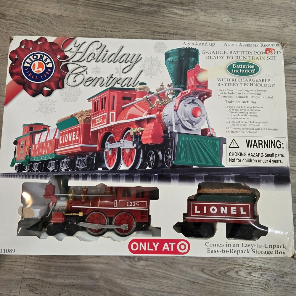 Lionel Holiday Central Christmas Train Set G-GAUGE Target Retired 08' In Box